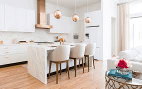 And to spice it up, go for a polished dark wood floor to give it an extra depth. Gorgeous Copper And White Kitchen Inspiration Laura U Design Collective