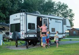 They are often known as campers and have become increasingly popular choices for rvers because they come in at a lower price point than class a, b, or c models. Mom And Four Boys At The Steps Of A Micro Minnie Trailer Life