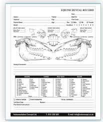 Dental Chart Book Equine Dental Mhay Industries Equine