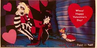 See more ideas about happy valentines day, happy valentine, valentines. A Vintage Halloween Zgmfd 1990 Beetlejuice Valentines Valentines Vintage Halloween Beetlejuice
