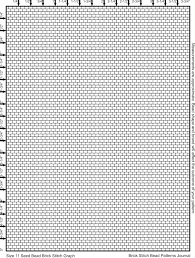 Brick Stitch Bead Patterns Journal Size 11 Seed Bead Brick
