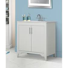 Assembly required, vanity top included; Saint Birch 31 Inch Single Bathroom Vanity Base Only Overstock 32123983