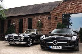 Mercedes Sl300 Sls Old School Vs New School Think They Got Their Secret Sauce Right Newclassic Mercedes Benz Sls Mercedes Benz Cars Benz