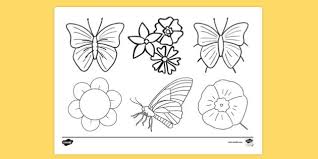 Kizicolor.com provides a large diversity of free printable coloring pages for kids, available in over 16 languages, coloring sheets, free colouring book, illustrations, printable pictures, clipart, black and white pictures, line art and drawings. Free Flowers Butterflies Colouring Colouring Page