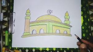 Gambar gambar masjid kartun berwarna ini sanggup kalian download dan kalian simpan dengan langkah klik kanan pada maouse dan klik save. Menggambar Masjid Kartun Yang Bagus Dan Mudah Caranya Youtube