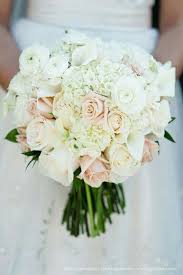Big Beautiful Round Hand Tied Bridal Bouquet Composed Of White Hydrangea White Mini Calla Bridal Bouquets Champagne White Wedding Bouquets Wedding Bouquets