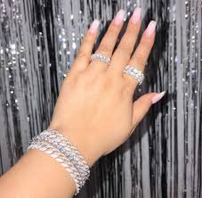 The Cuban Link Bracelet Is Made Out Of Sterling Silver 925 Encrusted By Cubic Zirconia Diamonds All Brace Luxury Jewelry Silver Accessories Beautiful Jewelry