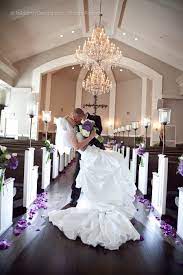 Purple Wedding Chapel Decor At Piazza In The Village Luxury Wedding Venue Located In Dfw Dalla Wedding Chapel Decorations Luxury Wedding Venues Purple Wedding