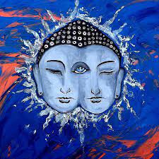 Shop abstract paintings and other fine paintings from top galleries around the world. Third Eye Chakra Healing And Energy Indigo Painting By Aguilar And Company