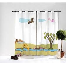 Paire De Rideaux Savane Rideau Bebe Rideau Enfant Rideaux Il suffit de les plonger dans l'eau du bain pour les laver ! paire de rideaux savane rideau bebe