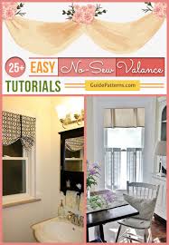 Swag curtains or swag drapes are more than often look at and admired but never are they considered as an item that can be made or sewn by the average sewer. 25 Easy No Sew Valance Tutorials Guide Patterns