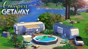 Campers Getaway The Sims 4 Speed Build Youtube In 2020 Sims House Plans Sims House Sims