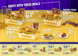 Popeyes 2 22 Oct 2019 Popeyes Launches New Popeyes Party Box Along With New Coupons Till 2 December 2019 Singpromos Com Singapore promotions #1 source for islandwide promos, warehouse sales, deals, discounts, events & more. singpromos com