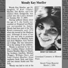 Wendy Mueller Obituary