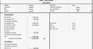 Peningkatan karir pun tak terkendala dan jelas sesuai. Contoh Contoh Slip Gaji Karyawan Swasta