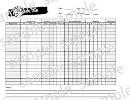 Volleyball Stat Sheets for Coaches (set of 12)