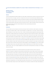 Pdf Five Concepts Of Religion
