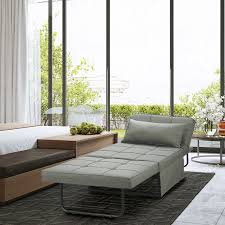 Ainfox Convertible Sofa Bed 4 In 1 Multi Function Folding Modern Ottoman Breathable Linen Couch Bed Guest Bed Lounge With Adjustable Sleeper Walmart Com Walmart Com