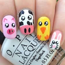 Nails Nailart Nailpolish Polish Art Vegan Wildlife Marine Farm Animals Nailcolors Crueltyfree Rabbits Animal Nails Pig Nails Animal Nail Art