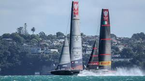 Spectacular footage caught the crash from multiple angles. America S Cup Rialto January 11 Capsize Masks Real Takeouts From Practice Day 1
