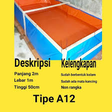 Jual Kolam Terpal Kotak Kolam Ikan Kolam Lele 2x1x0 5 A12 Kota Surabaya Katrok Shoes Tokopedia