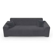 Find great deals on ebay for sofa cushion covers. Jinamart High Stretch Water Resistance Couch Cover One Piece Sofa Cover Two Cushion Covers Washable With Non Skid Foam And Elastic Bottom For Kids Pets X Large Dark Grey Walmart Canada