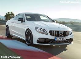 Mercedes Benz C63 S Amg Coupe 2019 Poster Poster Mousepad Tshirt Printcarposter Mercedes Amg Mercedes C63 Amg Amg Car