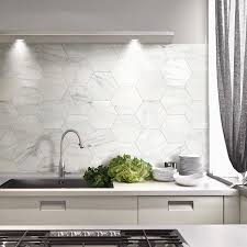 Marble Hexagon Follow Us On Instagram Concepttiles Toowoomba Kitchen Marble Hexagon Tile Kitchen Kitchen Splashback Tiles