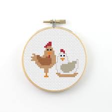 Free cross stitch online is another free addition to the list of websites to download cross stitch patterns. Chicken Cross Stitch Pattern Chickens Pdf Pattern Cute Etsy Chicken Cross Stitch Rooster Cross Stitch Counted Cross Stitch Patterns Free