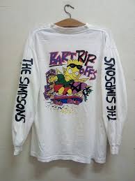 90 S Black Bart Simpson Shirt Sale Rare Vintage 90 S Badass Bootleg Cartoon Bart Simpsons Spell Out Design Bart Rip Offs Skate And Surf Long Sleeves Hip Retro Outfits Clothes Coat Design
