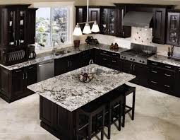 Classy Kitchen Interior Design With Classic Wood Kitchen Cabinets And Island In Cappuccin Black Kitchen Cabinets Interior Design Kitchen Kitchen Craft Cabinets