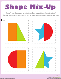 preschool math workbook education com worksheets shapes 