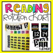 Reading Center Rotation Chart Editable Center Rotation