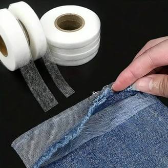 1 roll 25 yards Fabric Fusible bonding Tape - White/Black - No-Sew hem Tape Iron-On Adhesive Web for bonding & craft Projects - Walmart.com