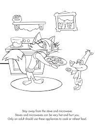 Free safety coloring pages for kids to download or to print. Teach Your Children Kitchen Safety When They Want To Help With The Holiday Cooking Childsafety Freeprintable Kitchen Safety Coloring Pages Holiday Tags