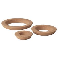 Overallt Untersetzer 3 St Kork Kork Untersetzer Ikea