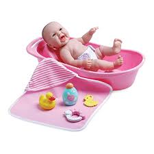 Many will come with toys for the child to play with. Jc Toys New Born Baby With Bathtub 18370 Girls Toys Lulu Uae