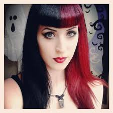 Fastest way to find it is on your smart phone. Half Red Half Black Hair Quaebella