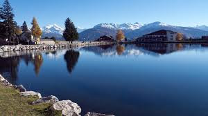 Access is via winding roads or with a funicular from sierre. Commune De Crans Montana Montana