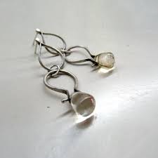 Living In A Frame By Maya Ben Cohen On Etsy Citrine Drop Earrings Funky Jewelry Clean Sterling Silver