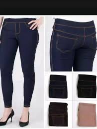 Bahan denim (jeans) yang indetik dengan warna biru dan berserat kasar. Celana Leging Denim Wanita Bahan Lembut Muat Sampai Ukuran Xxl Celana Legging Jeans Denim Wanita Lazada Indonesia
