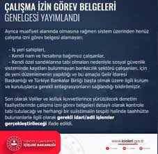 İçişleri bakanlığı 81 i̇l valiliğine görev belgesi düzenlenmesi konulu genelge gönderdi. Icisleri Bakanligi Son Dakika Izin Genelgesi Yayinlandi