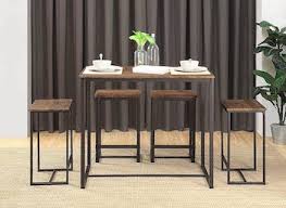 Add fashionable function to any seating space with the stylish options of accent tables from this wonderful selection! Top 6 High Top Dining Table Set For 4 Persons To Stand Or Sit