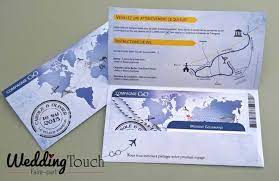 Faire Part Mariage Theme Voyage Bleu Et Jaune Carte Embarquement Avion C Weddingtouch Mariage Theme Voyage Texte Faire Part Mariage Faire Part Mariage