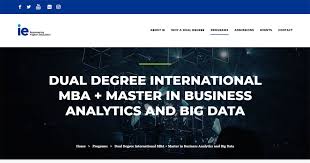 IMBA + Master in Business Analytics & Big Data | IE Dual Degree