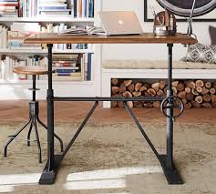 A diy adjustable height desk anyone can build. Pittsburgh Crank Standing Desk Office Desk Pottery Barn