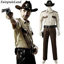 A Walking Dead Rick Grimes Cosplay Farsangi Jelmez Halloween Jelmezek  Felnőtt Rick Kalap, öltöny Egyéni Teremtette Az Embert, Party Ruha  Kiárusítás < Felső > Trade-Factory.cyou