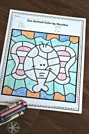 Zoo animal coloring pages are always fun activity to help kids to enhance their skills. Free Zoo Animals Color By Number Worksheets For Kindergarten