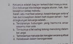 Alkitab mengatakan bahwa allah adalah pembentuk unit keluarga dan ingin agar keluarga anda sukses. Keluarga Adalah Bagian Terkecil Dari Masyarakat Dari Keluarga Kita Belajar Segala Aturan Hak Dan Brainly Co Id