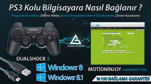 Ps3 Kolu Bilgisayara Nasil Baglanir W8 8 1 Motioninjoy 100 Baglama Garantili 2017 Youtube
